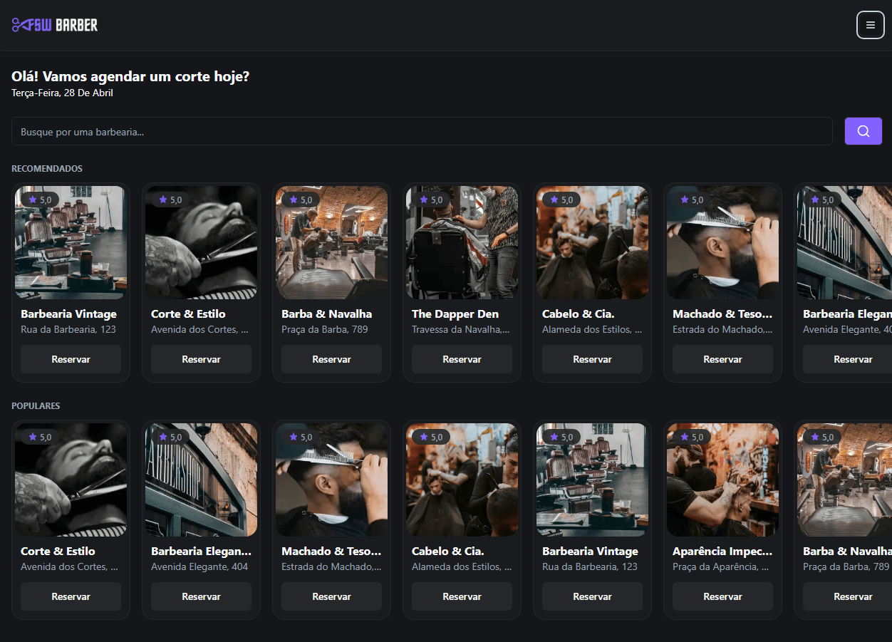 Imagem do projeto BarberShop